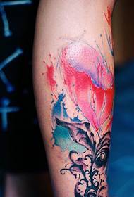 kar akvarell tetoválás mintája elképesztő 14941-elbűvölő nagykarú hagyományos Guan Gong tetoválásmintával