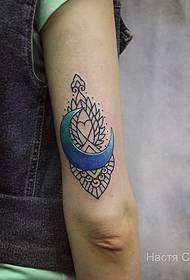 Велика рука Місяць Брахма зоряний невеликий свіжий татуювання візерунок