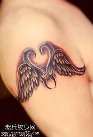 Arm Wings Love Tattoo Model