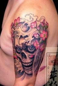 color skull tattoo pattern appreciation