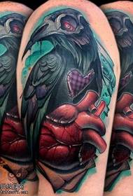 Arm Raven Heart Tattoo patroan