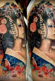 Arm Geisha Tattoo- ի նախշը