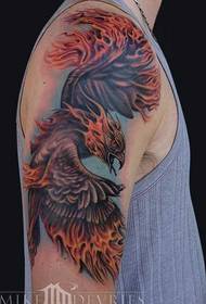 vzorec tatoo za roko flamingo