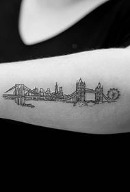 Landschaft Landschaft Tattoo Muster