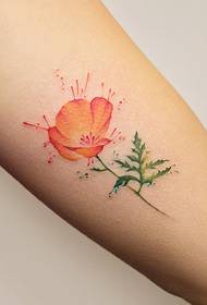 невеликий свіжий квітка татуювання візерунок