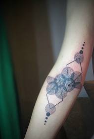 рука уникальное геометрическое изображение татуировки тотема