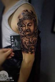 pàtran tatù gàirdean Buddha