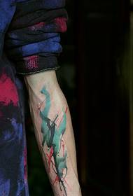 persoonlike seun arm waterverf totem tattoo patroon