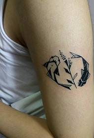 simpatico tatuaggio tatuaggio braccio piccolo modello divertente