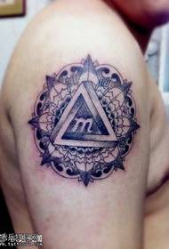 modello di tatuaggio tutto-occhio fresco braccio