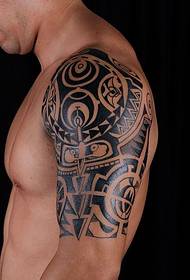 5 modello di tatuaggio armatura maschile grande totem nero bello