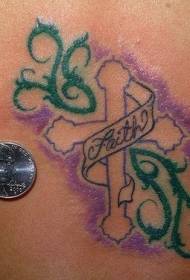 Motivo per tatuaggi a croce piccola