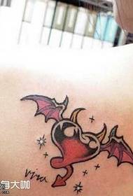 Axel älskar djävulen vingar tatuering mönster