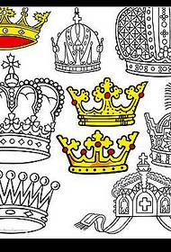 Patrón de tatuaxe da coroa