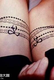 ຮູບແບບ tattoo lace ສົດໆຂາ