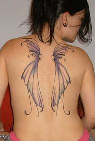 Renacemento patrón de tatuaxe de ala de bolboreta