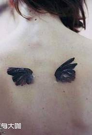 Zadní křídlo tetování vzor