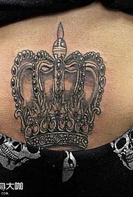 Patrón de tatuaxe da coroa de cintura
