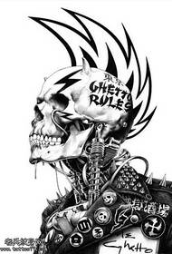 modello del tatuaggio del cranio