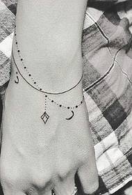 una serie di disegni di tatuaggi braccialetto bello e piacevole
