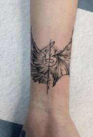 Polovica anjela polovica diabla krídla tetovanie kresby obrázok