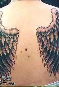 Татуировка крыльев сзади