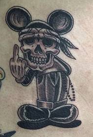 Cranio gamba 米奇 modello tatuaggio