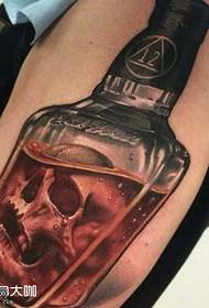 Leg licking tattoo pattern