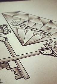 Diamond key tattoo manuscript picture