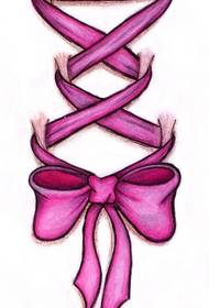 Bow Tattoo Pattern: Värikäs Bow Tattoo Pattern