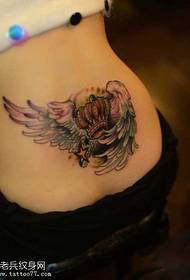 Taille Flilleken Kroun Tattoo Muster