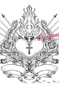 Immagine creativa di progettazione del tatuaggio della corona