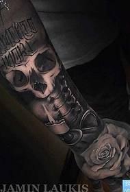 Arm, European and American tattoos