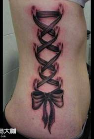 Taille strik tattoo patroon