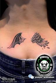 Waist wings tattoo pattern