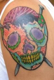 Shoulder color tattoo picture