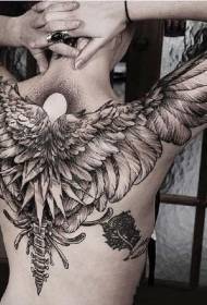 14 evropských a amerických křídel tetování