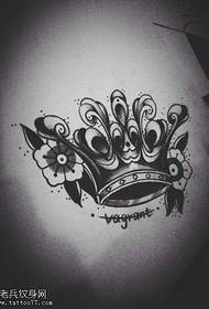 Круна тетоважа шема