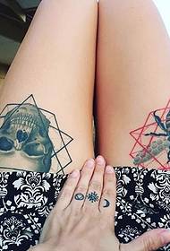 Taro tatoveringsmønster fra topp til bunn
