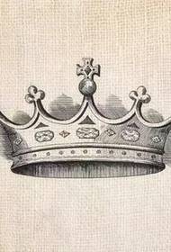 ग्लोरी 皇冠 किरीट टॅटू हस्तलिखित