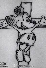 Pàtran tatù croise clasaigeach Mickey