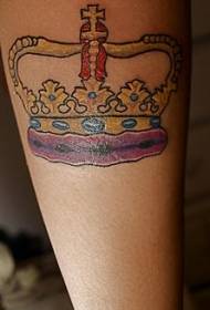 Koninklijke kroon tattoo patroon