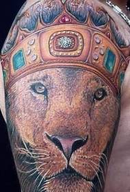 Pola tato makutha lan singa nyata