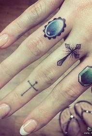 Suositellaan sormella tatuoituihin ristiinkokoisiin tatuointeihin