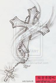 Manoscritto tatuaggio croce