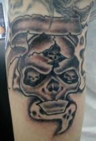 Arm zwart ashe tattoo foto