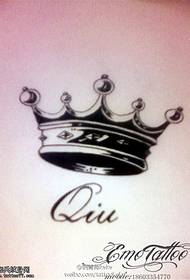 Crown tattoo manuscript picture