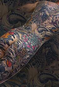 Aquila, serpente, balala, margherita, tatuaggio