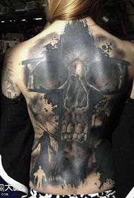 Padrão de tatuagem de lamber de volta