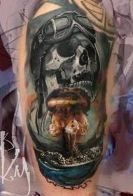Isi agha agba isiokwu nwoke skull na tattoo picture